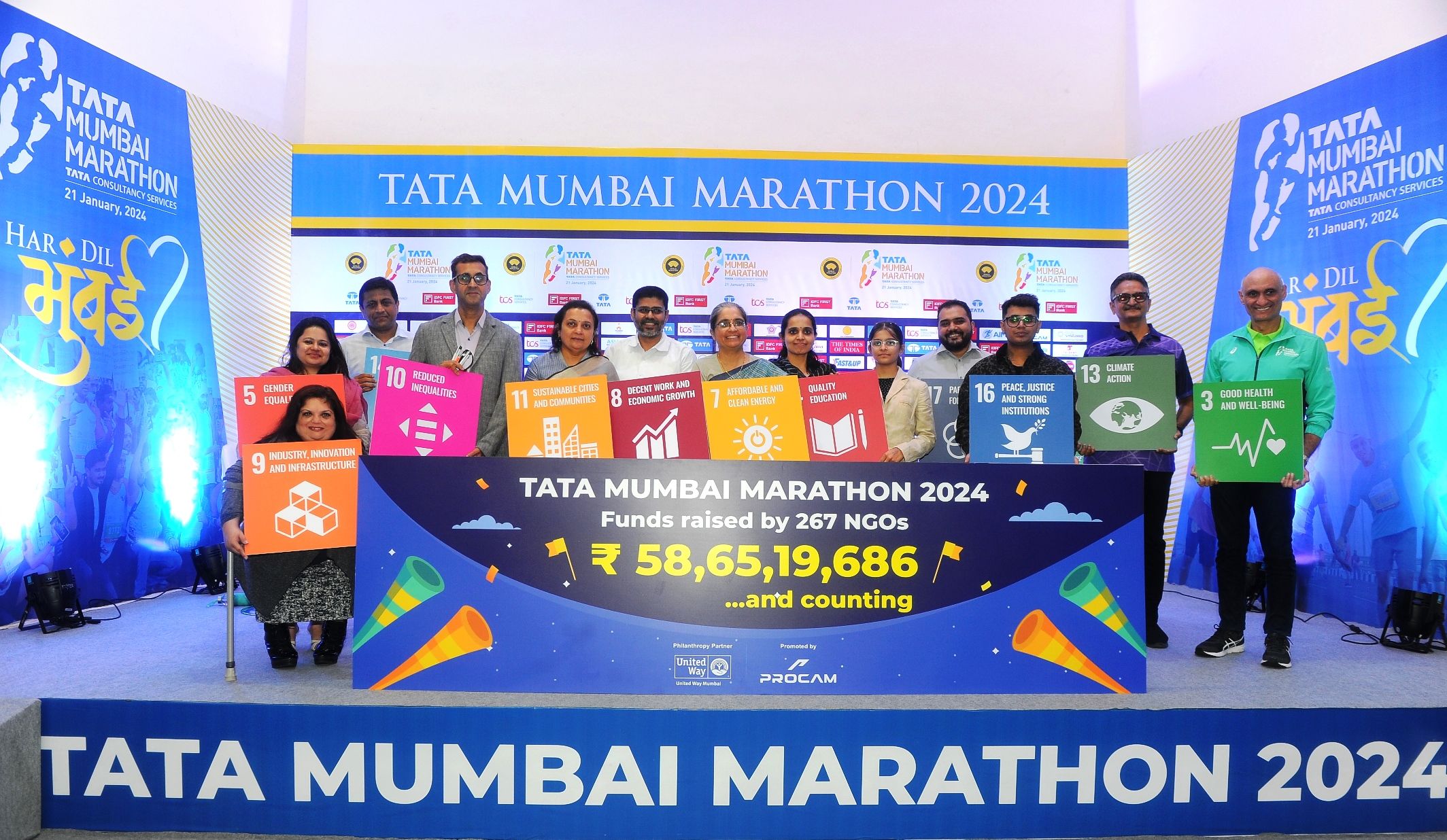 Tata Mumbai Marathon 2024 sets a new philanthropic record with over INR 58 crores raised before